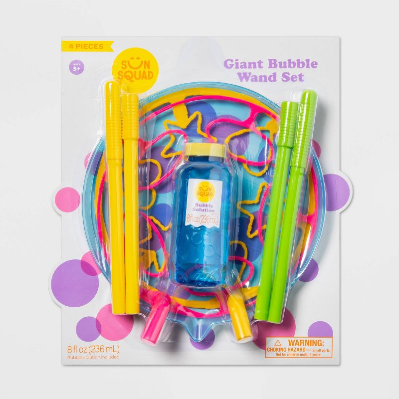 2Pack Sun Squad Giant Bubble Wand Set 4 & More + Free Store Pickup