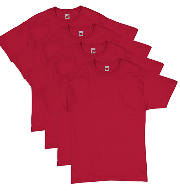 4Pack Hanes Men's Essentials Short Sleeve TShirt Pack (Various Colors)