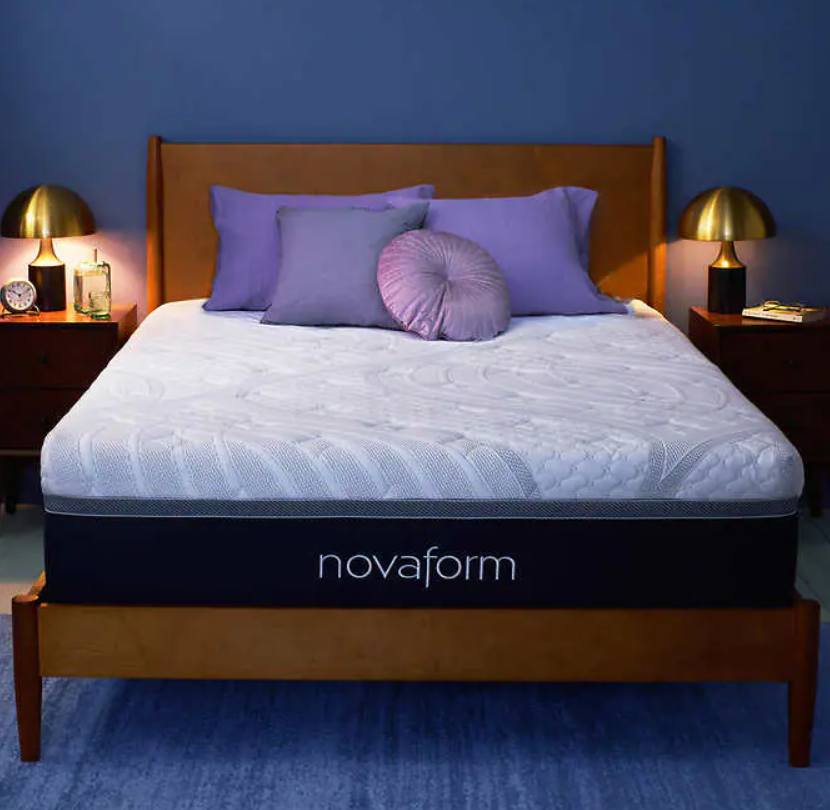 Select Costco Stores Novaform 14" ComfortGrande Plus Gel Memory Foam