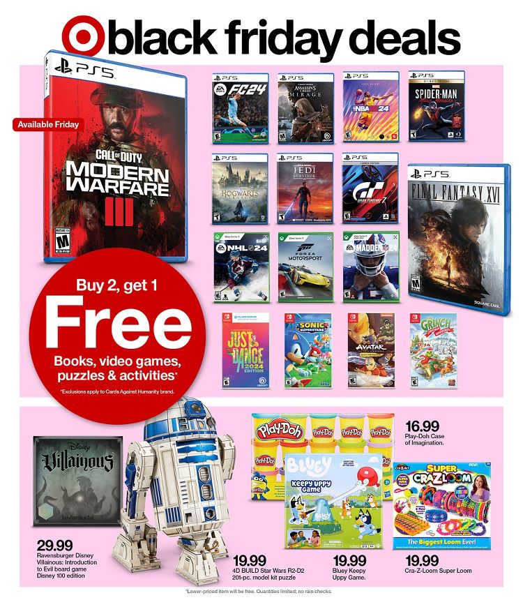 Target Early Black Friday 2022 Deals Discount PS5, PS4 Games