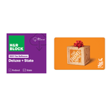 H&R Block 2021 Deluxe + State + $15 Gift Card (Home Depot, Lowe's & More) $25 (Email Delivery)