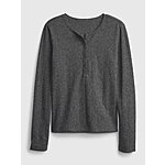 Gap: Extra 40% Off + 10% Off Sale Styles: Girls Long Sleeve Henley $3.25 &amp; More + Free S/H Orders $50+ (pre-discount total)