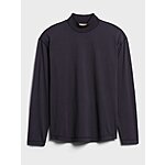 Men's Apparel: Authentic Supima Mock-Neck Long Sleeve T-Shirt $10.20 &amp; More + Free S/H $50+