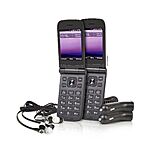 New QVC Accts: 2-Pk Tracfone Orbic Journey V Flip Phone w/ 1200 Min/Text/Data/1-Yr $33.60 + Free Shipping