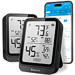 2-Pack GoveeLife Hygrometer Thermometer Room Temperature Monitor (H5104) $17.65