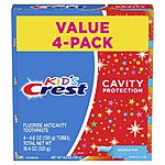 4-Pack 4.6oz. Crest Kids Cavity Protection Toothpaste (Sparkle Fun Flavor) $3.20