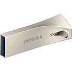 256GB Samsung BAR Plus USB 3.1 Flash Drive (Champagne Silver) $20