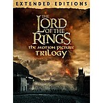 The Lord of the Rings: Trilogy Extended Editions (Digital 4K UHD) $19