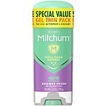2-Pack 3.4oz Mitchum Deodorant: Women's (Shower Fresh) or Men's (Unscented) $3.45 w/ Subscribe &amp; Save