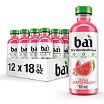 12pk 18oz Bai Antioxidant Infused Water (Kula Watermelon or Puna Coconut Pineapple) $11.40 w/ Subscribe &amp; Save