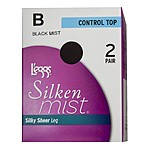 2-Pack L'eggs Women's Silken Mist Control Top Pantyhose (Select Sizes) $2.50 &amp; More + Free Store Pickup
