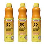 3-Pack 9.3oz. Walgreens Hydrating Continuous Spray Broad Spectrum SPF 50 Sunscreen $12.95 + Free Shipping