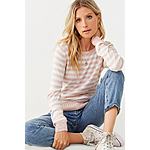 Forever 21: 25% Off Select Styles: Women's Striped Print Sweater $7.50 &amp; More + Free S/H Orders $30+