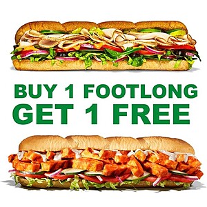 Subway bogo store coupon