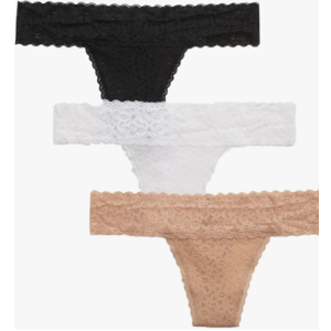 Gap Women's Underwear (Select Sizes): ​3-Pack Lace Thong