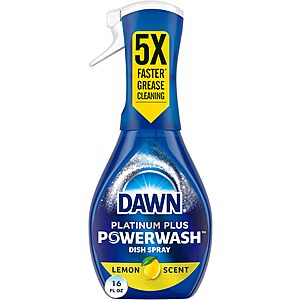 16-Oz Dawn Platinum Plus Powerwash Dish Spray (Lemon) $2.75 w/ Subscribe & Save