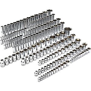 163-Piece GEARWRENCH 6-Point Standard & Deep SAE/Metric Master Socket Set 1.30 + Free Shipping