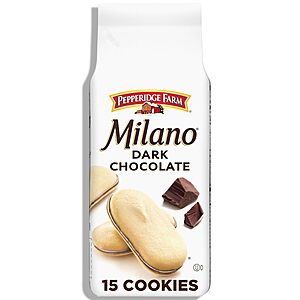 6-Oz Pepperidge Farm Milano Cookies (Dark Chocolate) alt=