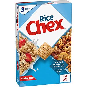 12oz. Rice Chex Gluten Free Breakfast Cereal 2 for $0.90 w/ Subscribe & Save