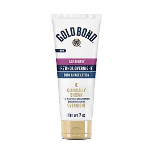 7oz. Gold Bond Age Renew Retinol Overnight Body & Face Lotion $3.20 w/ Subscribe & Save