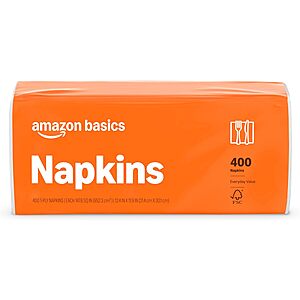 400-Count Amazon Basics Everyday Paper Napkins .55 w/ Subscribe & Save