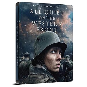 All Quiet on the Western Front Steelbook (4K UHD + Blu ray) $18.20 