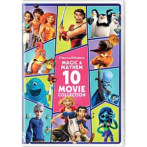 10-Movie DreamWorks Magic & Mayhem Collection (DVD) $20 
