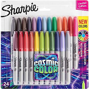 24-Pk Sharpie Cosmic Color Fine Point Permanent Markers $16.60 w/ S&S