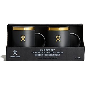 2-Pk 12-Oz Hydro Flask Insulated Stainless Steel Coffee Mug Gift Set (Black) $27.50 