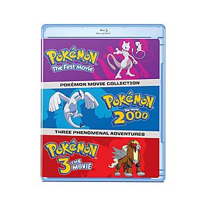 Pokémon: The Movies 1-3 Collection (Blu-ray) $10.50 