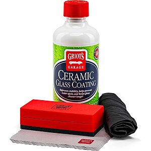 Griot’s Garage Ceramic Glass Coating Kit for Car Detailing $16 