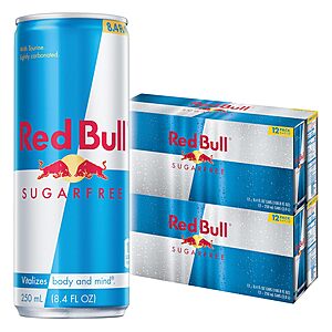 Select Accts: 24-Pk 8.4-Oz Red Bull Sugar Free Energy Drink $25.45 w/ S&S