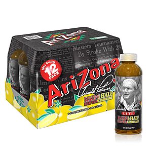 12-Pack 16-Oz Arizona Arnold Palmer Lite Half & Half Iced Tea & Lemonade Drink $6 