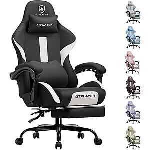 GTPlayer High Back Ergonomic Gaming Chair w/ Breathable Fabric (Gray) $95.99 + Free Shipping