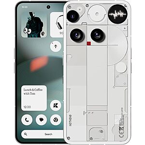 Nothing Phone (3) 5G Unlocked Cell Phone: 16 + 512GB $599, 12 + 256GB $499 + Free S&H