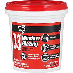 16-Oz DAP '33' Window Glazing Compound (White)