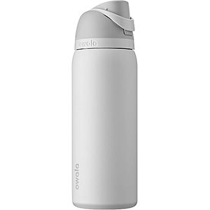 32-Oz Owala FreeSip Stainless Steel Water Bottle (Shy Marshmallow) $19.70