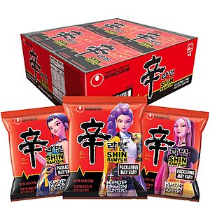 Select Locations: 16-Pack 4.23-Oz Nongshim Shin Noodle Soup (Gourmet Spicy) $10.60 w/ S&S