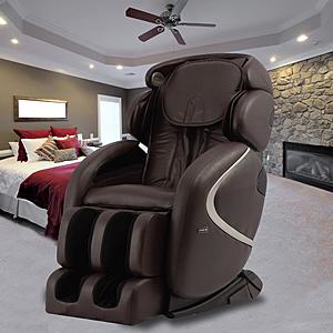 Osaki brown faux leather cheap reclining massage chair