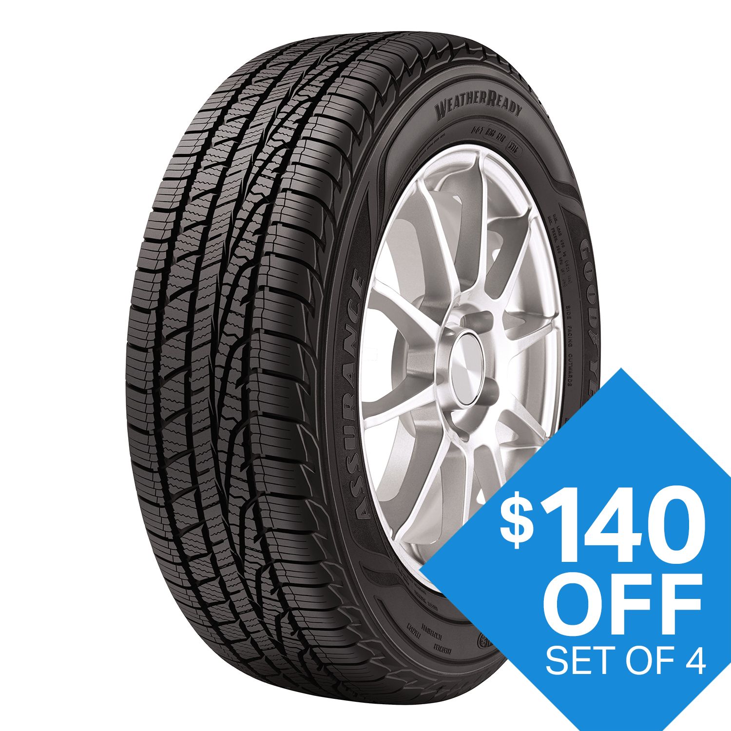 Sam's Club Plus Members: Set of 4 Goodyear Assurance ...