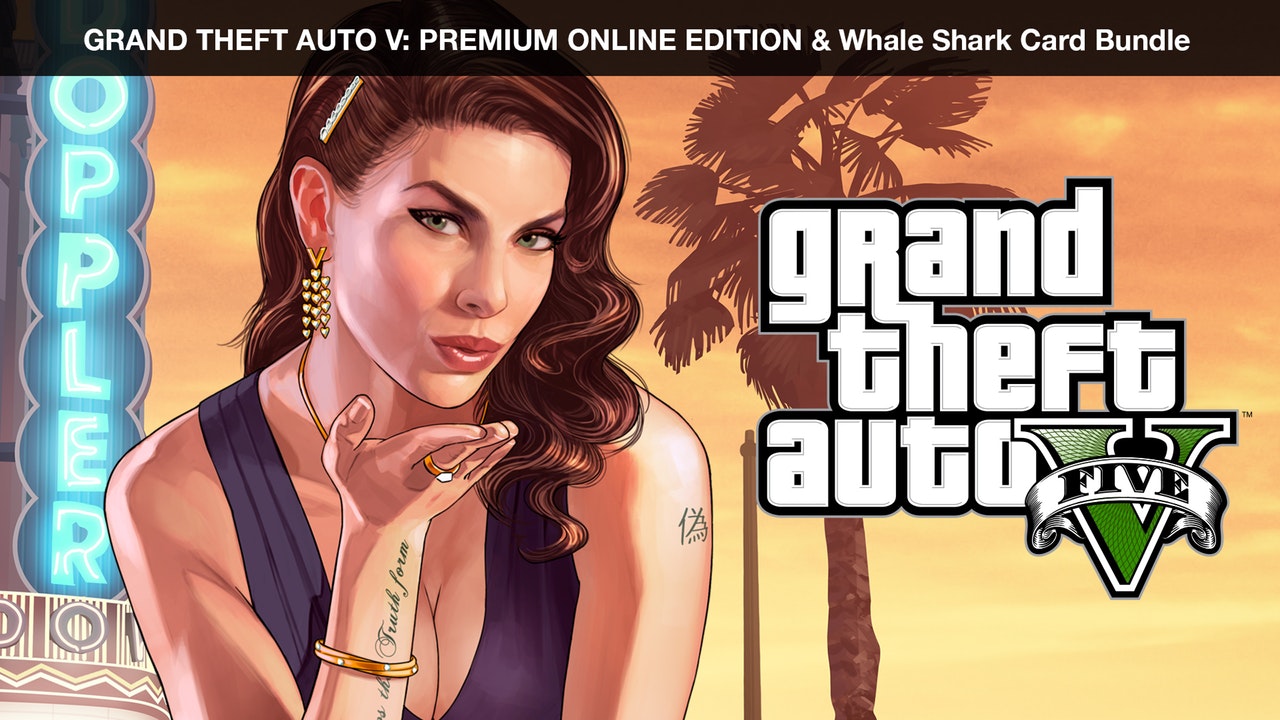 Grand Theft Auto V: Premium Online Edition + Whale Shark Card Bundle (PC Digital Download) $9.99
