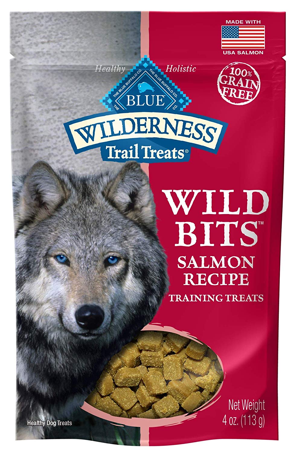 Blue Wilderness Grain Free Dog Cat Treats 4oz Salmon Dog Treat