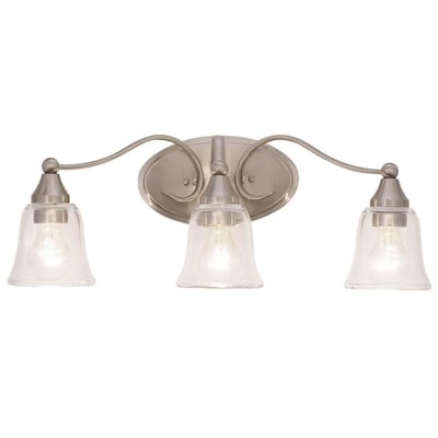 Lowe's Lighting Clearance: Kichler Hamden 3-Light Nickel ...