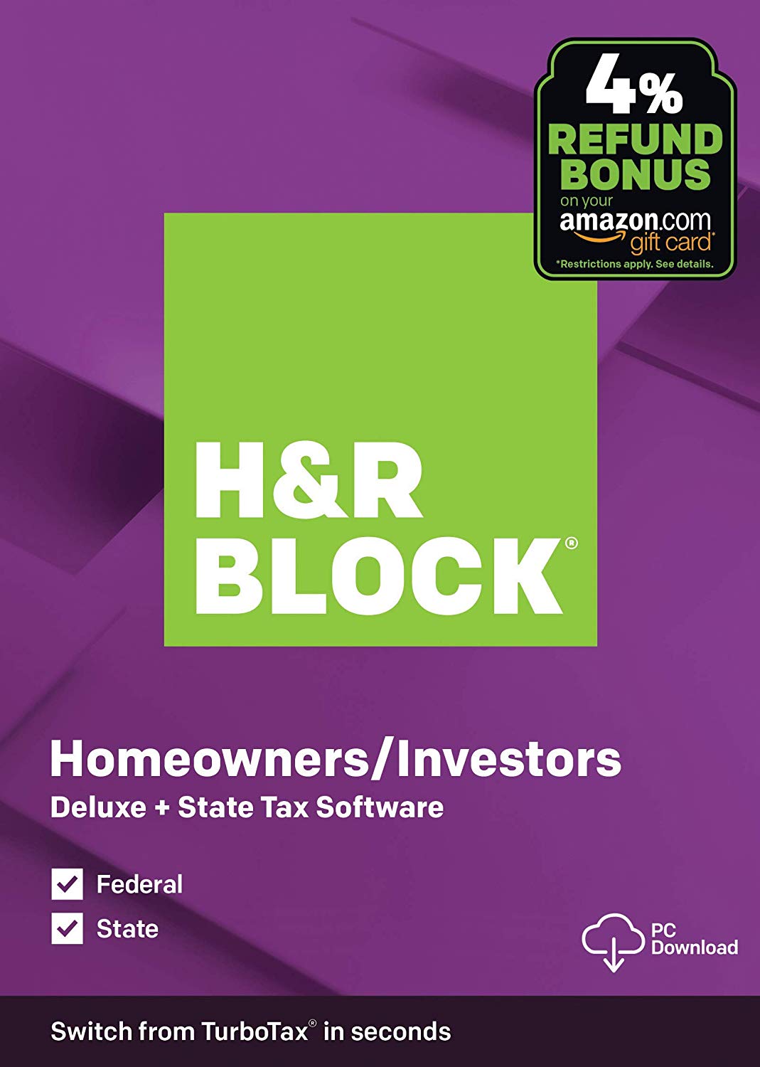 Turbotax Deluxe + State 2018 Tax Software