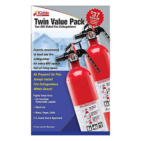 Bj S Members 2 Pack Kidde 1a10bc Basic Use Fire Extinguishers Expired