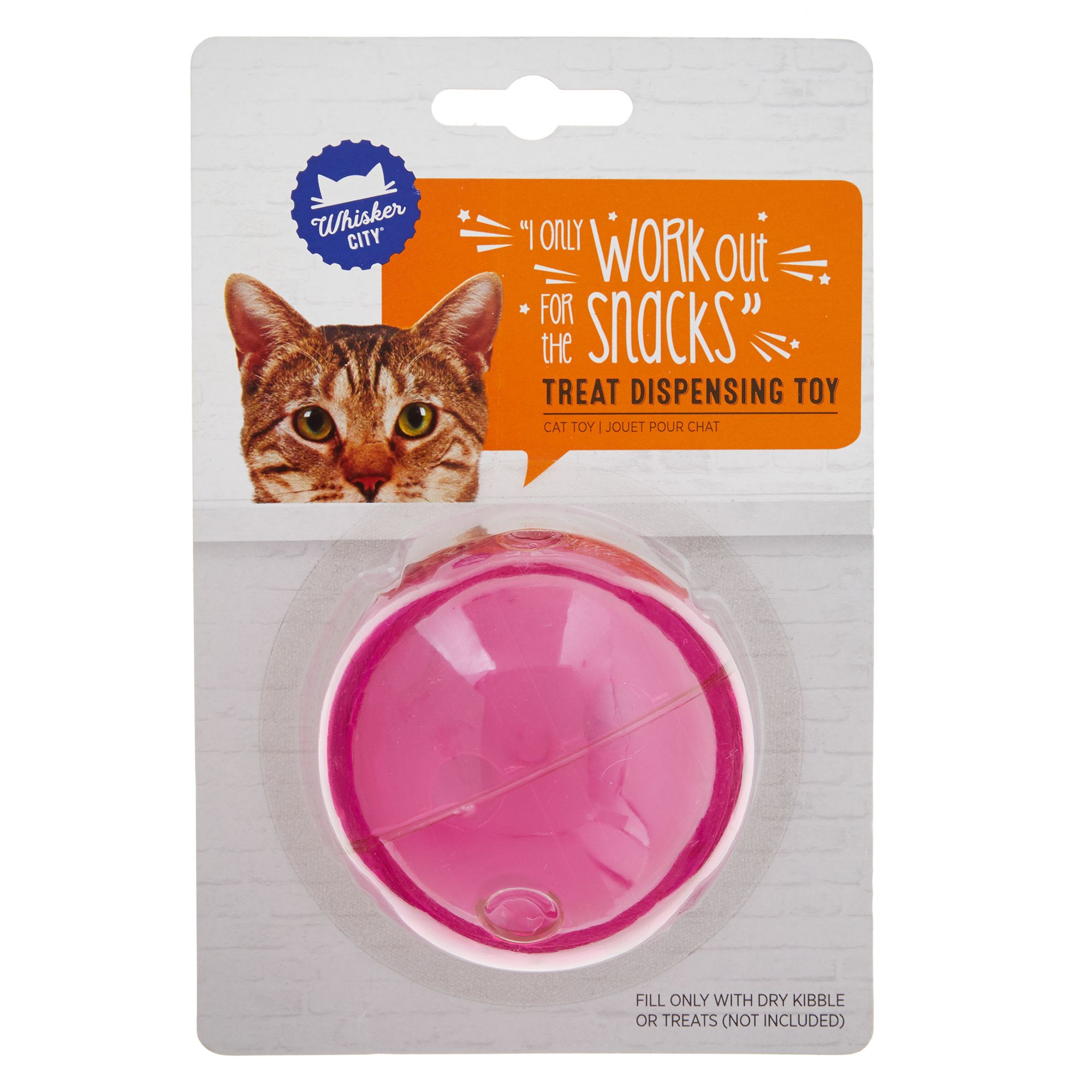 Whisker City Cat Toys Rolling Treat Dispensing Cat Toy