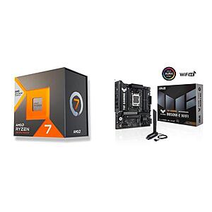 [Bundle] AMD Ryzen 7 7700X3D, ASUS TUF GAMING B850M-E WIFI MicroATX, Cooler Master Elite Liquid 240 CPU AIO Cooler - $378