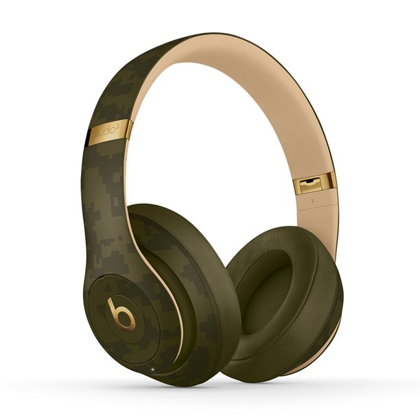 Beats Studio3 Wireless Noise Cancelling Headphones Forest Green Camo 180