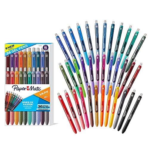 Paper Mate InkJoy Pens, Gel Pens, Medium Point (0.7 mm), 36 Count $42