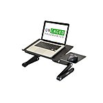 WorkEZ BEST Adjustable Laptop Stand Lap Desk for Bed Couch with Mouse Pad ergonomic height angle tilt aluminum desktop riser tray $27.99 + Free Shipping w/ Prime or on $35+